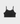 BILLY BONES CLUB BONES RIB CROP - WASHED BLACK