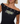 WORSHIP SUPPLIES VENTURA COLD SHOULDER TOP - BLACK