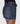 WORSHIP SUPPLIES KISS IT MICRO SKIRT - DIRTY MIDNIGHT BLUE