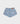 BILLY BONES CLUB WEBBED DENIM MINI SHORTS - WASHED BLUE