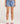 WRANGLER LADIES DENIM SHORTS WRANGLER LOW RISE RELAXED BELLS SHORT - LINEUP BLUE