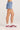 WRANGLER LADIES DENIM SHORTS WRANGLER LOW RISE RELAXED BELLS SHORT - LINEUP BLUE